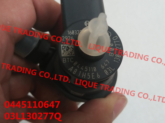 LA CHINE Injecteur commun 0445110647, 0 445 110 647 de rail de BOSCH pour VOLKSWAGEN 03L130277Q 03L130277J, 03L 130 277Q fournisseur