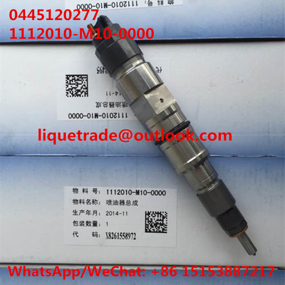 LA CHINE Injecteur commun 0445120277, 0 445 120 277, 0445120 277, 1112010-M10-0000, 1112010M100000, original de rail de BOSCH fournisseur