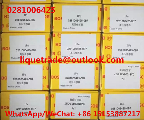 LA CHINE Capteur commun 0281006425, 0 281 006 425 de pression de rail de BOSCH originaux et nouveaux fournisseur