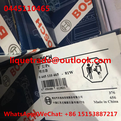 LA CHINE Injecteur commun 0 de rail de l'INJECTEUR 0445110465 de BOSCH 445 110 465 fournisseur