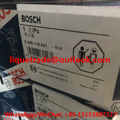 LA CHINE Injecteur commun 0 de rail de l'INJECTEUR 0445110521 de BOSCH 445 110 521 fournisseur
