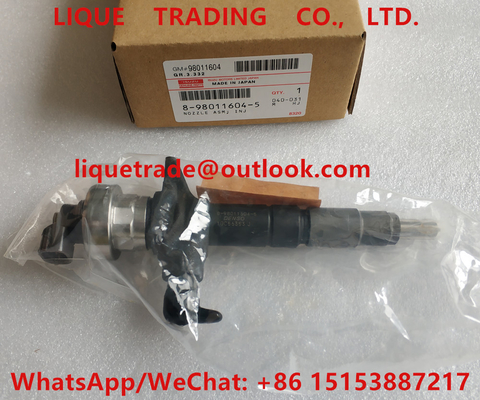 LA CHINE Injecteur de carburant de DENSO 8-98011604-5, 8-98011604-0 pour ISUZU 8980116045, 8980116040, 8980116044, 8980116041 fournisseur